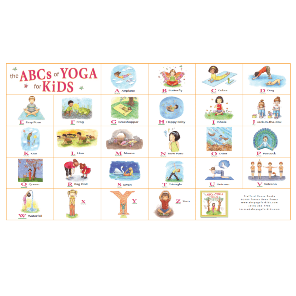 LIUYUEKAI My ABC Alphabet Yoga Pose Kids Chart Canvas Wall Art Print Poster  and Pictures for Home Room Decor-40x60cm Unframed : Amazon.ca: Home