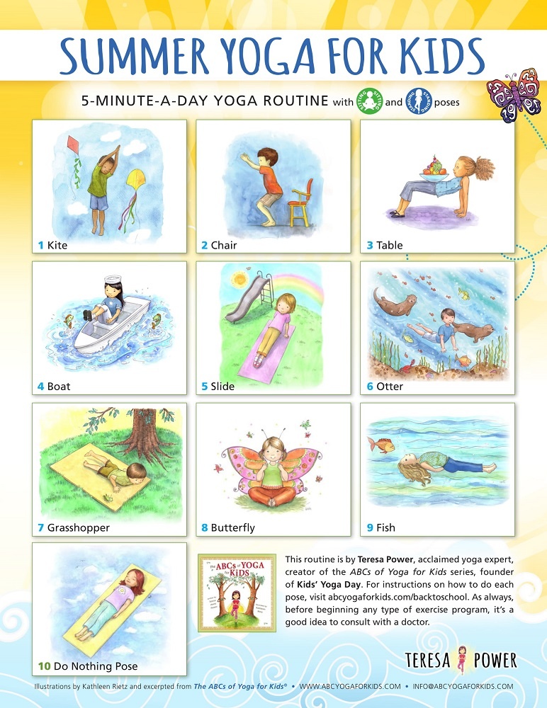 Summer Kids Yoga Routine